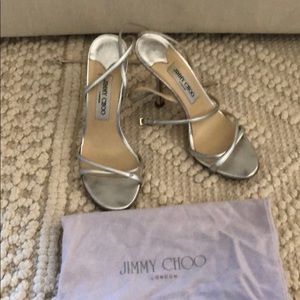 Jimmy Choo silver sandals
